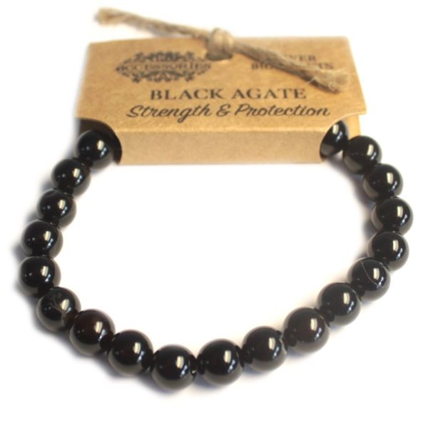 Bracelet de Puissance - Agate Noire Force et Protection