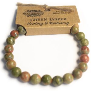 Bracelet de Puissance Jaspe vert Guérison et soins