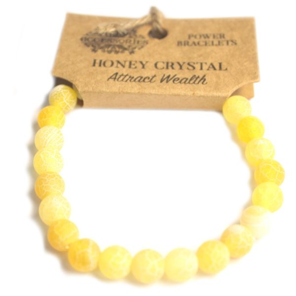 Bracelet de Puissance Cristal de Miel : Attire la Richesse