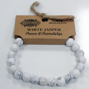 Bracelet de Puissance - Jaspe Blanc